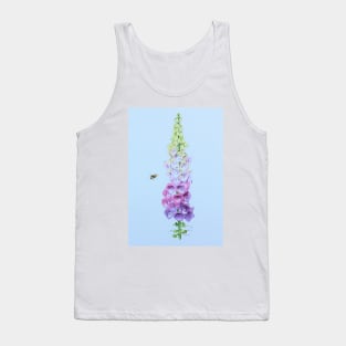 Foxglove and Bee (blue tint) Tank Top